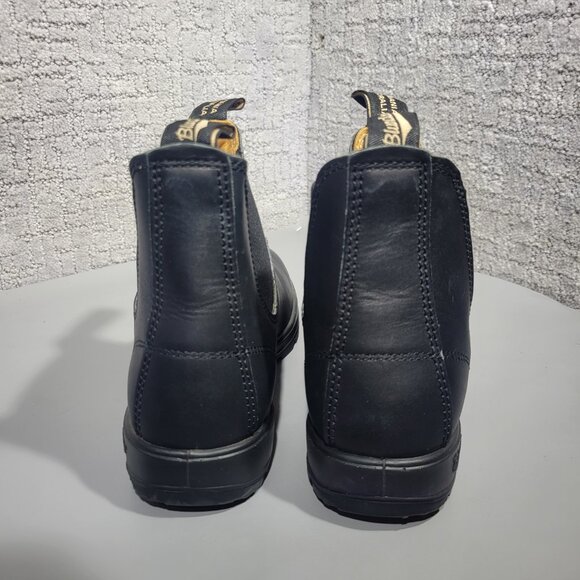Blundstone Tasmania 001717 Men's Size 6.5 Black Leather Pull on Chelsea Boots - Picture 3 of 9
